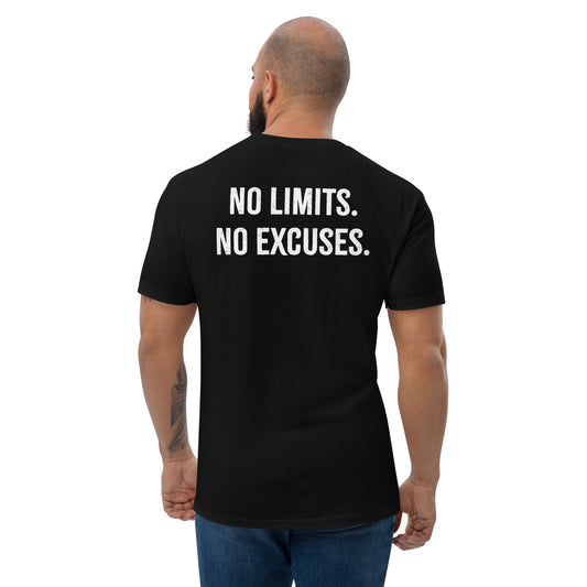 No Limits No Excuses Athletic T-Shirt