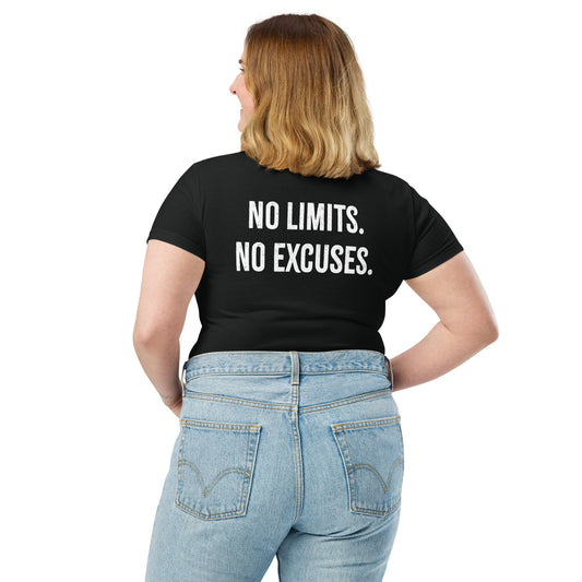 No Excuses Women's Fitted Athletic T-Shirt